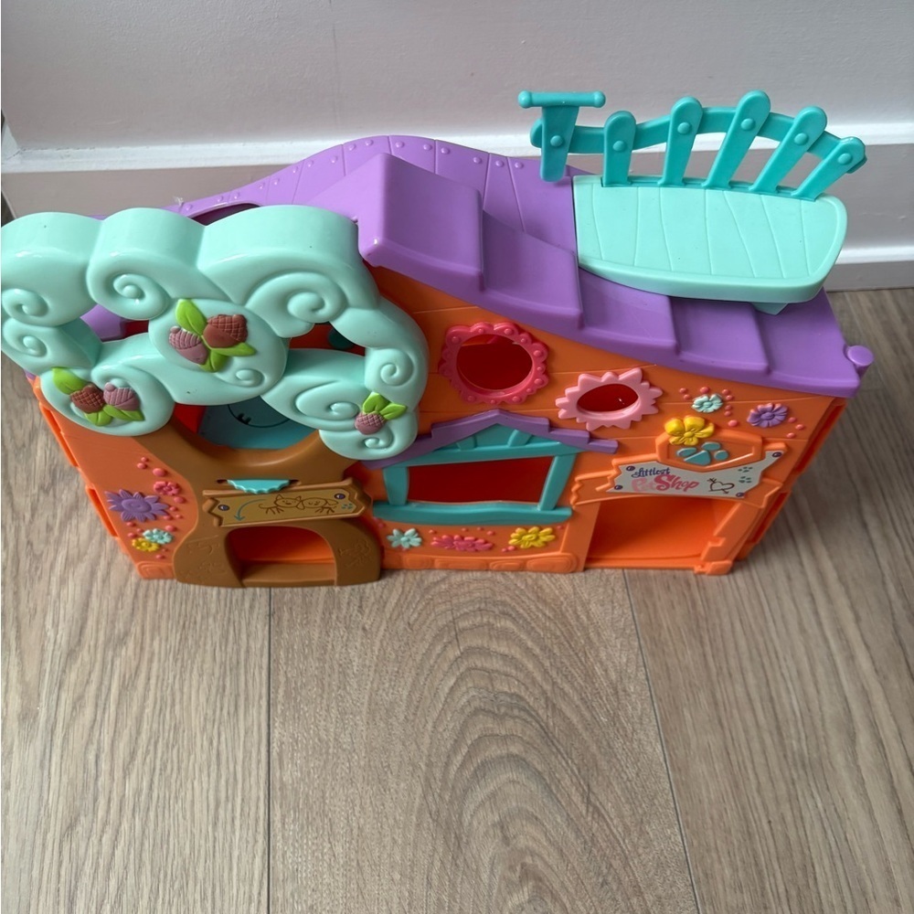 Littlest Pet Shop Treehouse Playset Swing Orange Clubhouse Hasbro LPS - Picture 3 of 6